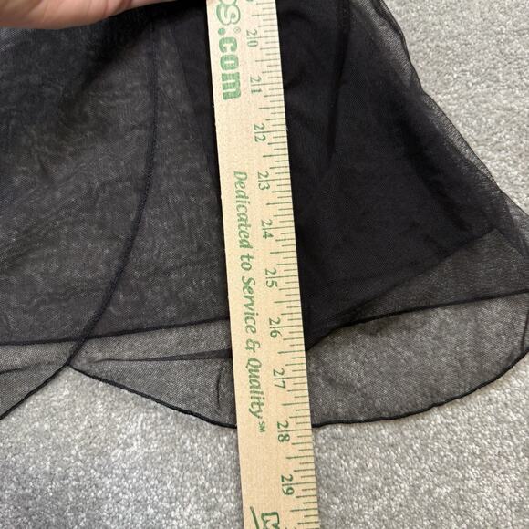 Victorias Secret NWT Slip Dress Black Babydoll Chemise Bow Sz Med Lace Coquette - Picture 11 of 11